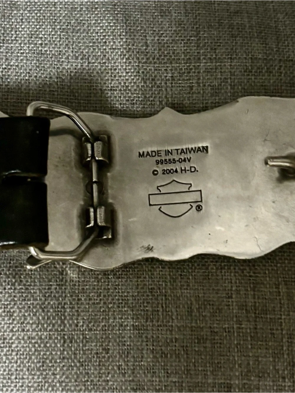 Harley-Davidson Black and silver belt and buckle